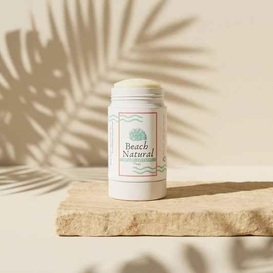 Solid Lotion Twist Up Tube - Shea Butter & Cocoa Butter Solid Lotion All Natural Skincare - Beach Natural