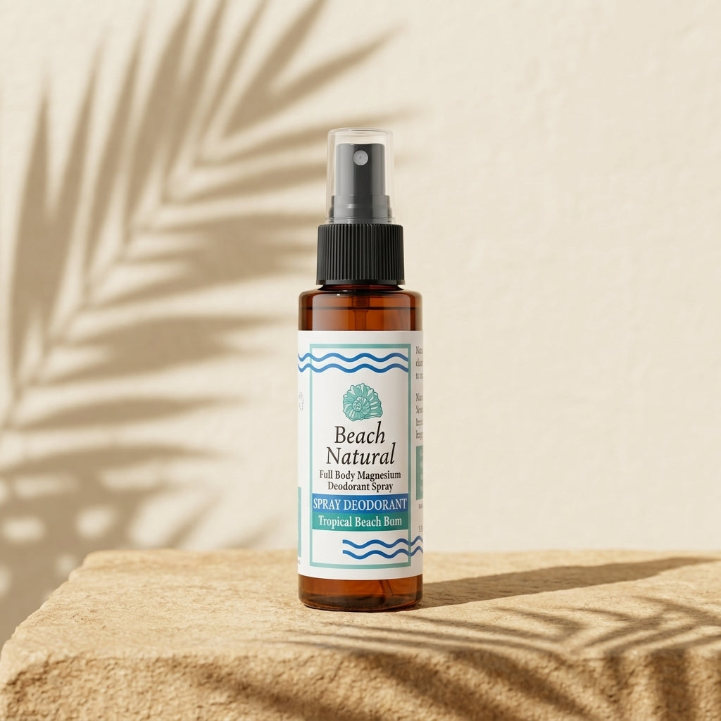 Full Body Magnesium Deodorant Spray All Natural Skincare - Beach Natural