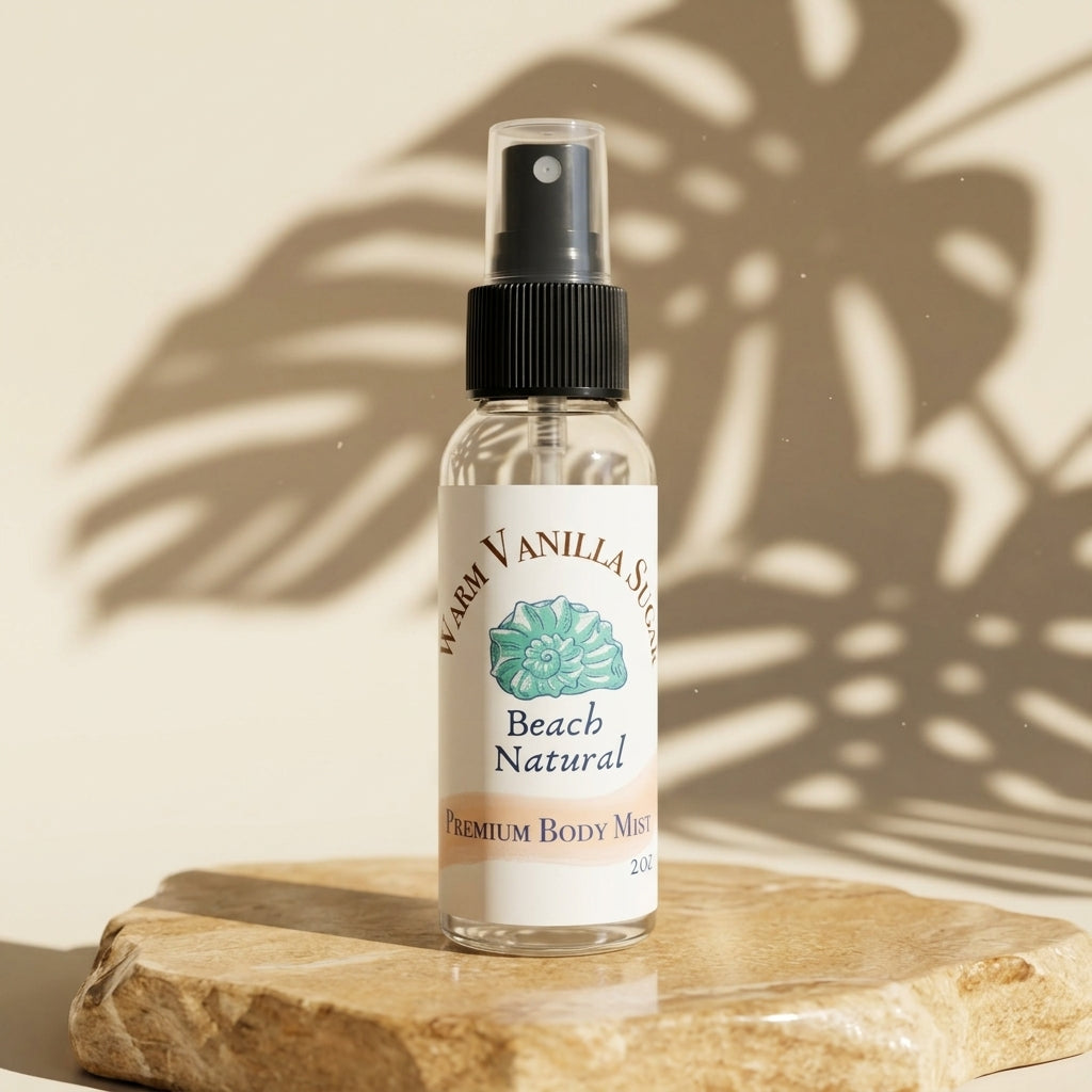 Premium Body Mist All Natural Skincare - Beach Natural