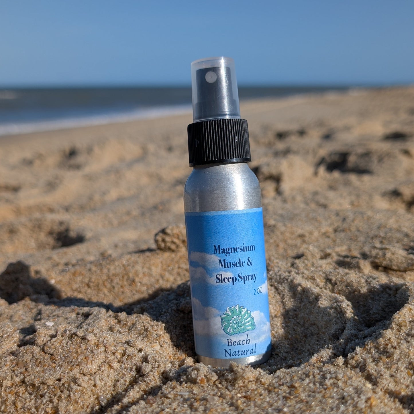 Magnesium Sleep and Muscle Spray All Natural Skincare - Beach Natural